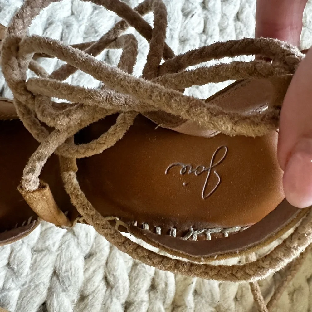 Joie Tan Espadrille Wedge Sandals - Picture 2 of 2